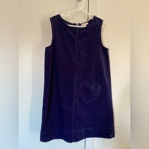 J. Crew Crewcuts Girls Navy Corduroy Jumper (kids size 8)